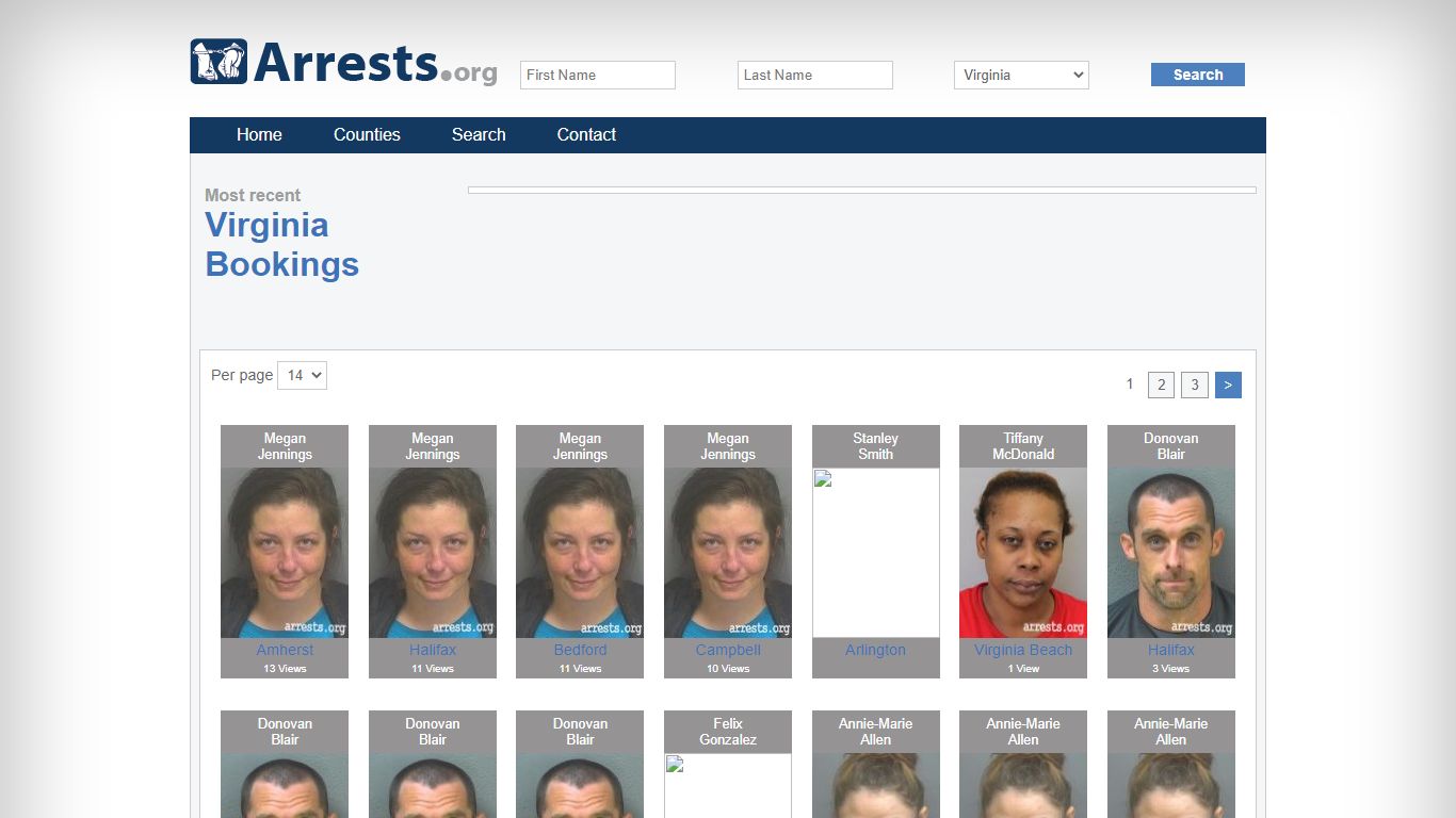 Virginia Arrests and Inmate Search